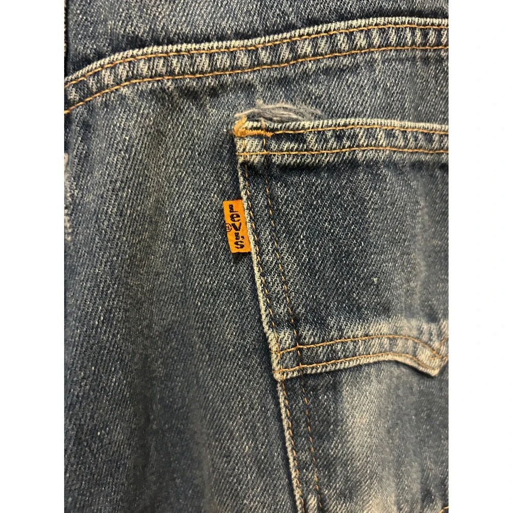 Vintage Levi's 80s Straight Leg Orange Tab Jeans Men's 36x32 (Fits 34x31) EUC